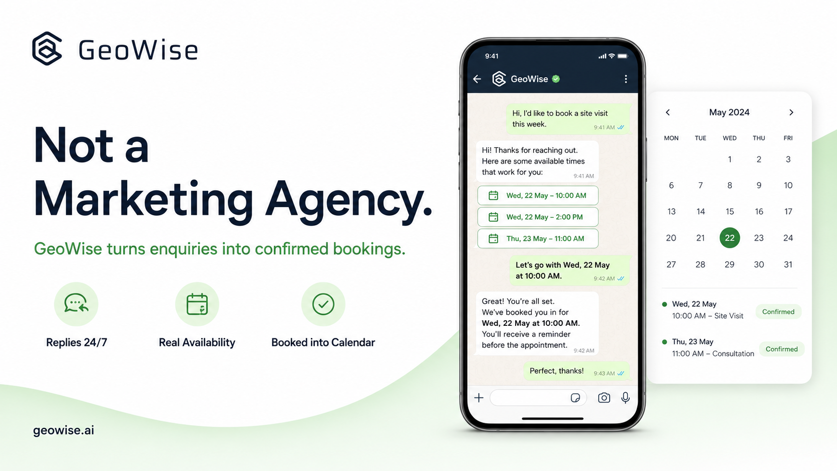 GeoWise Is Not a Marketing Agency: What It Actually Does